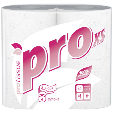 Туалетная бумага 2сл 18м PROtissue Premium/Премиум белая (4шт)