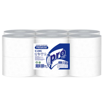 Туалетная бумага 2сл 120м PROtissue Premium/Премиум белая(12шт)