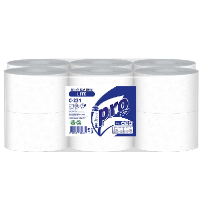 Туалетная бумага 1сл 200м PROtissue белая (12шт)