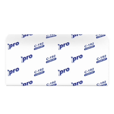 Полотенца бумажные Vслож 1сл 250листов PROtissue Comfort/Комфорт белые (20шт)
